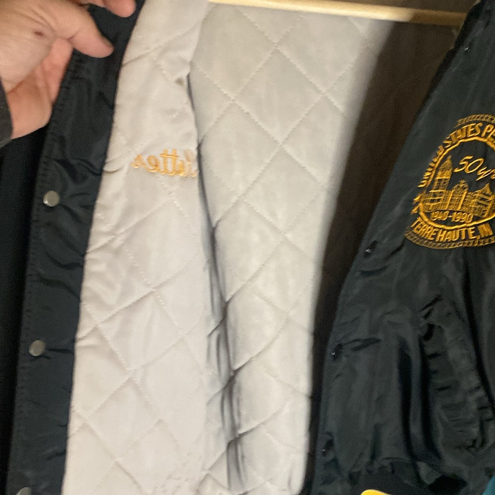 Vintage United States Penitentiary Terre Haute satin bomber jacket medium - Picture 10 of 10